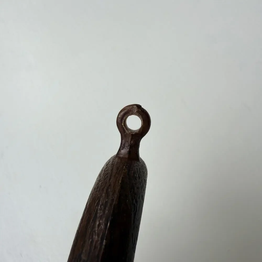 Vintage Style Faux Wood Curtain Set - Rings, Wall Brackets & Finials